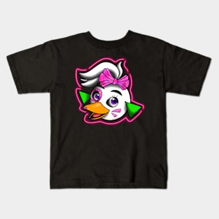 Neon Galaxy Glamrock Chica Kids T-Shirt